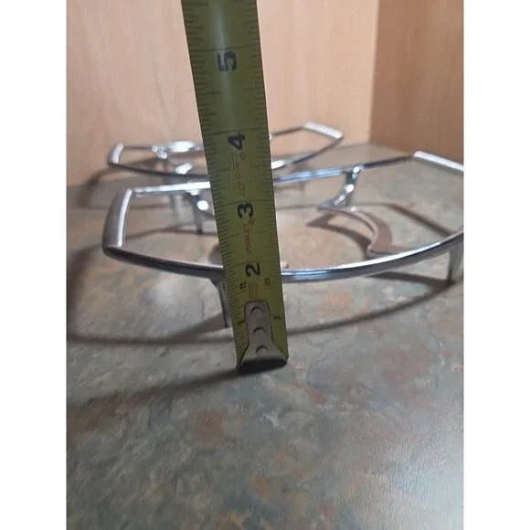 2 Corning Ware Casserole Stand Metal Trivet Pyrex Holder P-11-M-1 - Picture 5 of 9